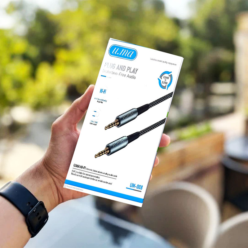 کابل صدا 1 به 1 AUX U.MA UM-008 1M