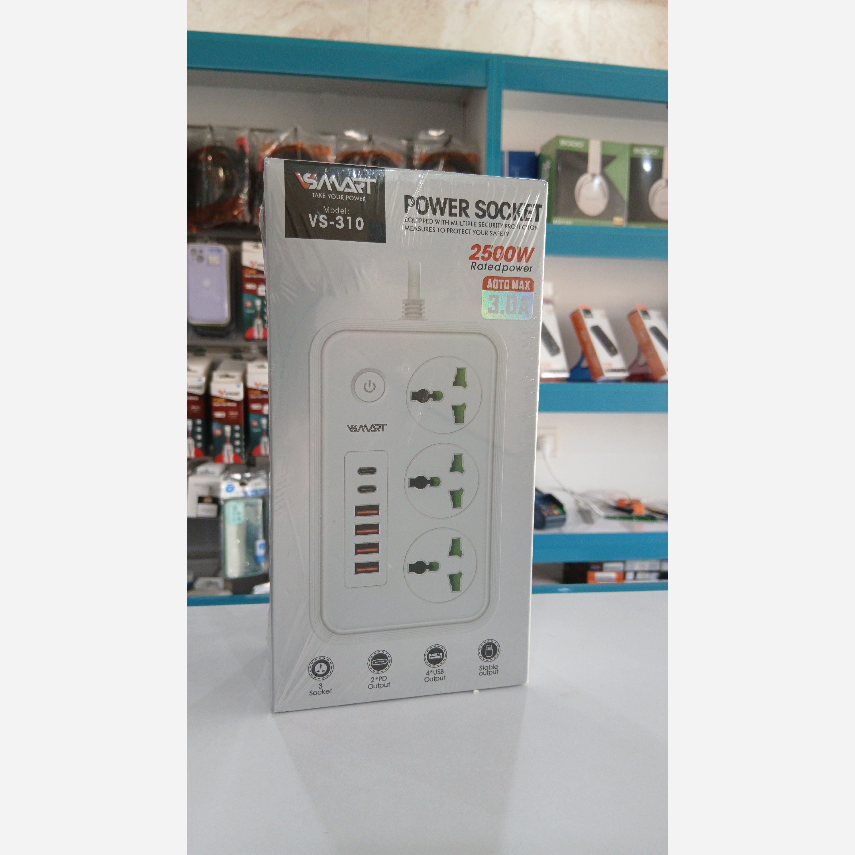 محافظ و چند راهی برق مدل vsmart vs-310